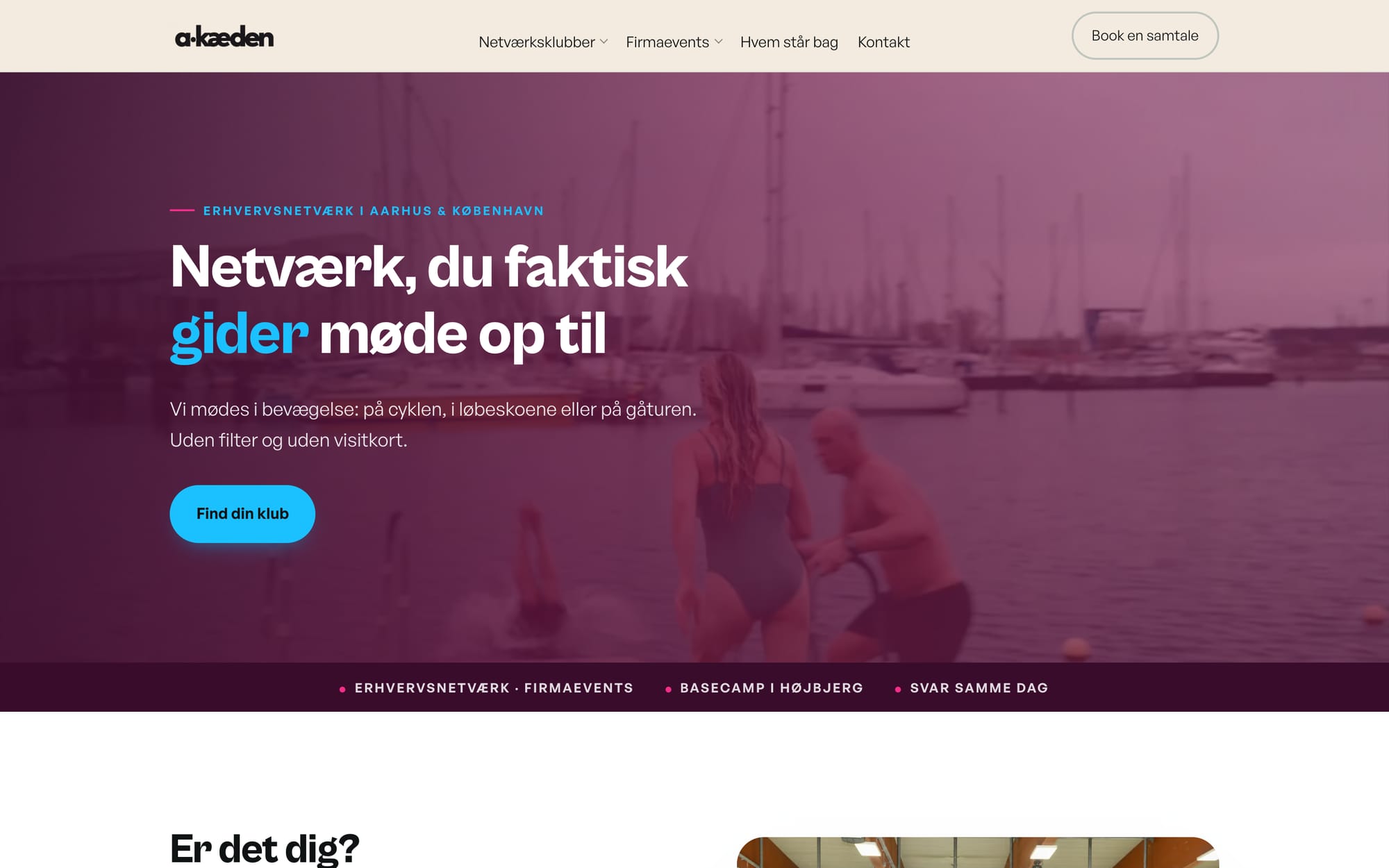 Skærmbillede af A-Kæden