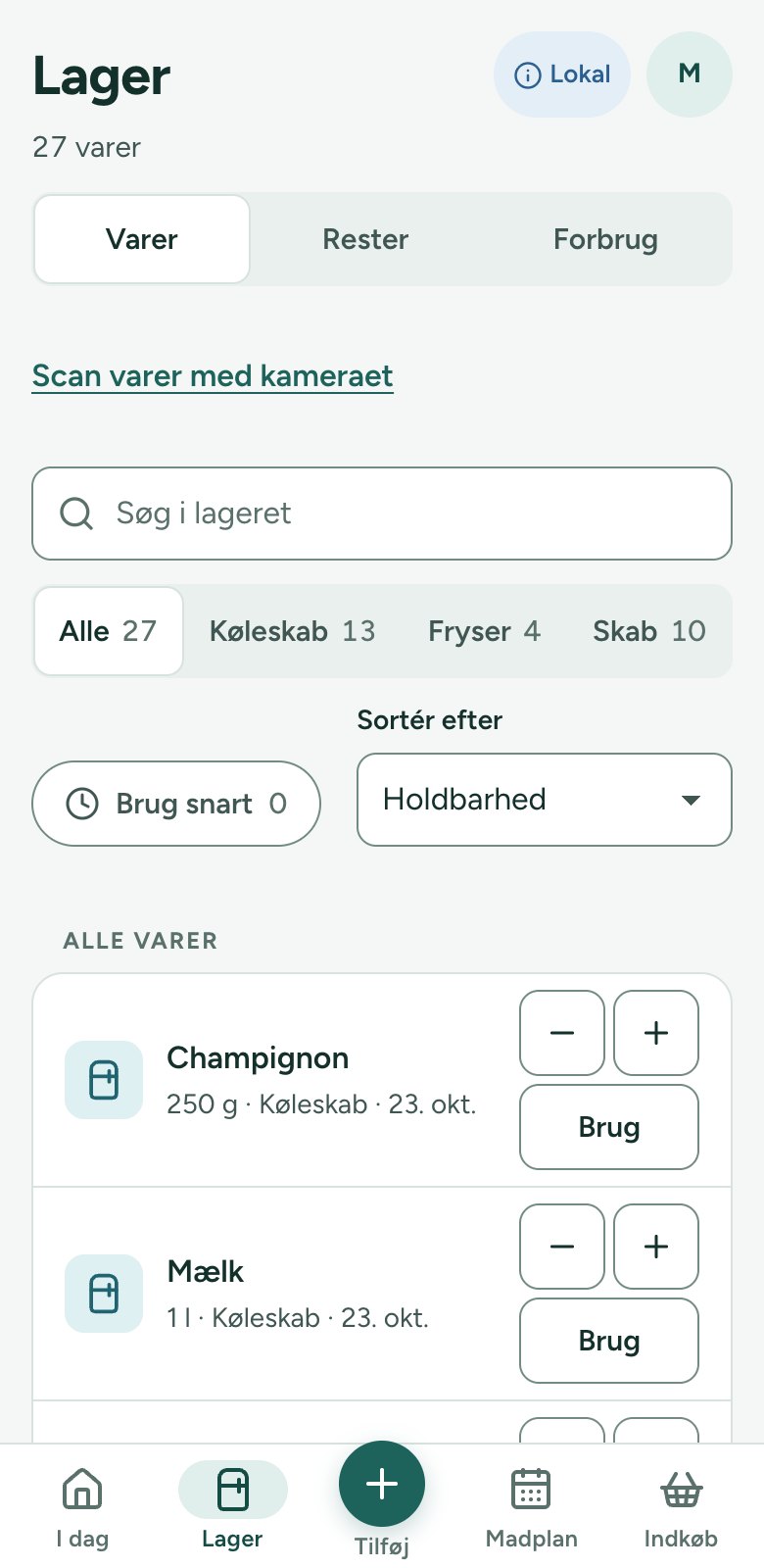 Skærmbillede af TomFryser